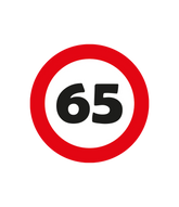 65 Jaar Tafelconfetti 2,5cm